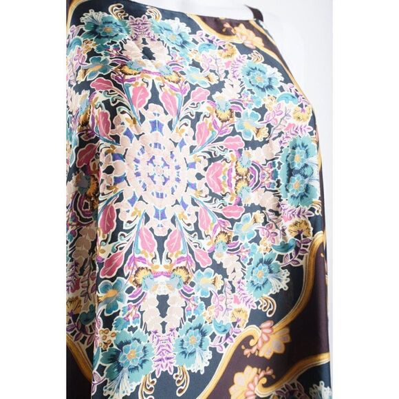 Zara Womens Printed Midi Dress XS Loose Fitting Multi-Color Floral 8019/439 NWOT - Picture 3 of 6